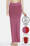 Zivame All Day Flared Mermaid Reversible Saree Shapewear - Brown and Rose — thumbnail 1